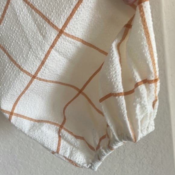 A New Day Plaid Long Balloon Sleeve Blouse - Picture 4 of 4